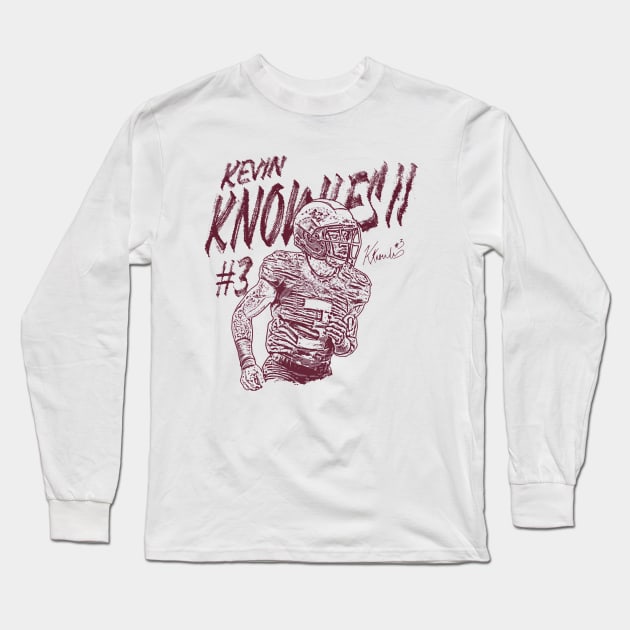 Kevin Knowles II College Screen Mono Long Sleeve T-Shirt by ClarityMacaws